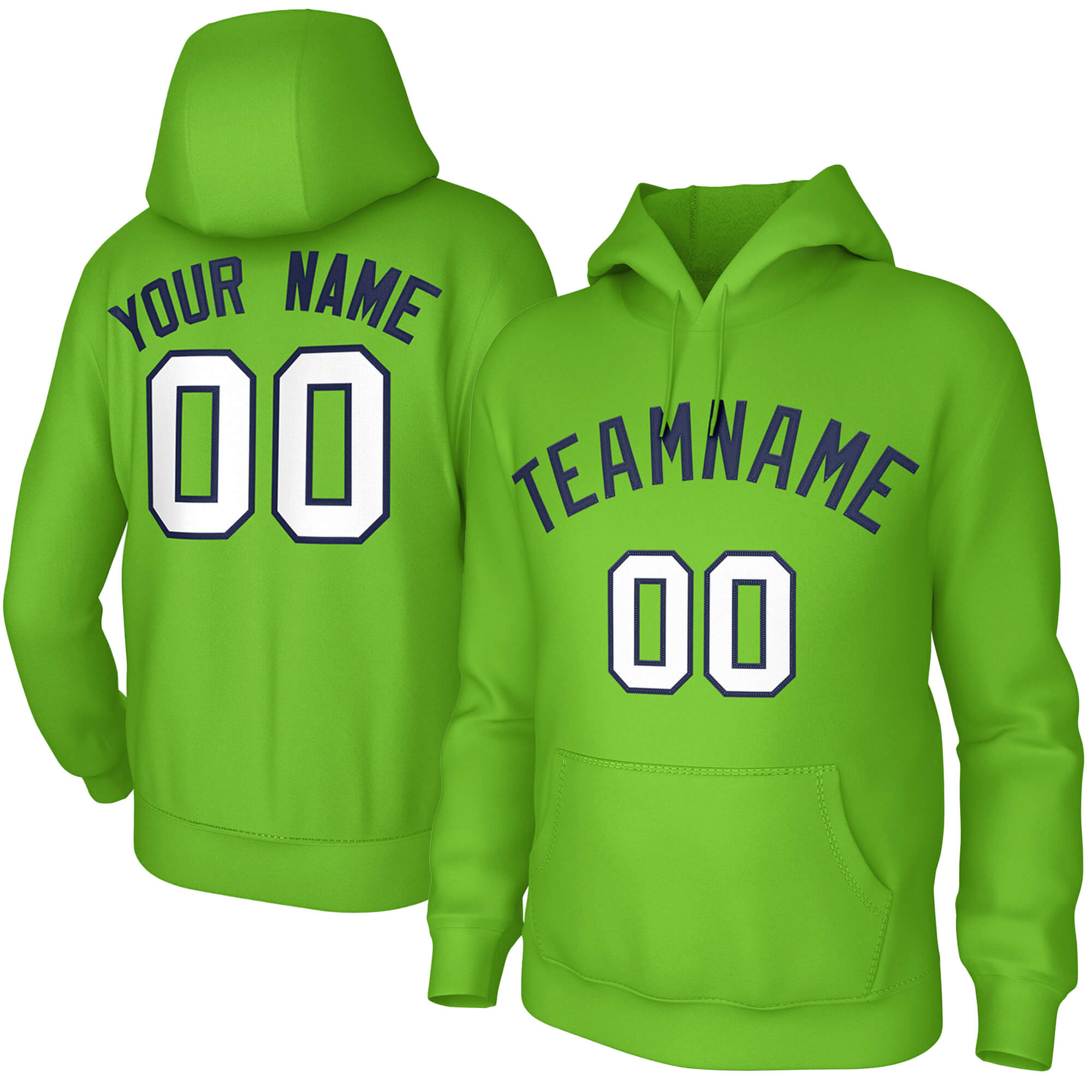 Custom Green Gold Color Block Full-Snap Button Hoodie main image 0
