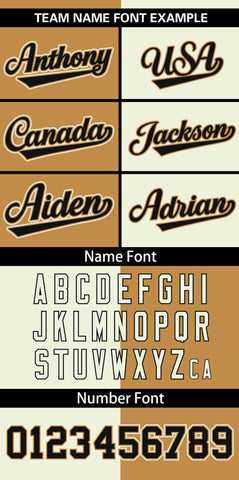Custom Old Gold Cream Stripe-Solid Combo Fashion Authentic Baseball Jersey