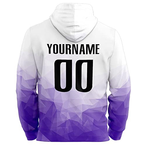 Custom Purple Graffiti Pattern Sports Pullover Sweatshirt Hoodie