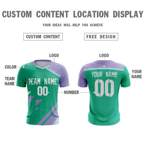 Custom Green Breathable Sport Soccer Tops Jersey