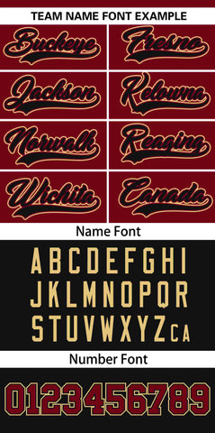 Custom Crimson Black Color Block Personalized Skull Pattern Authentic Baseball Jersey
