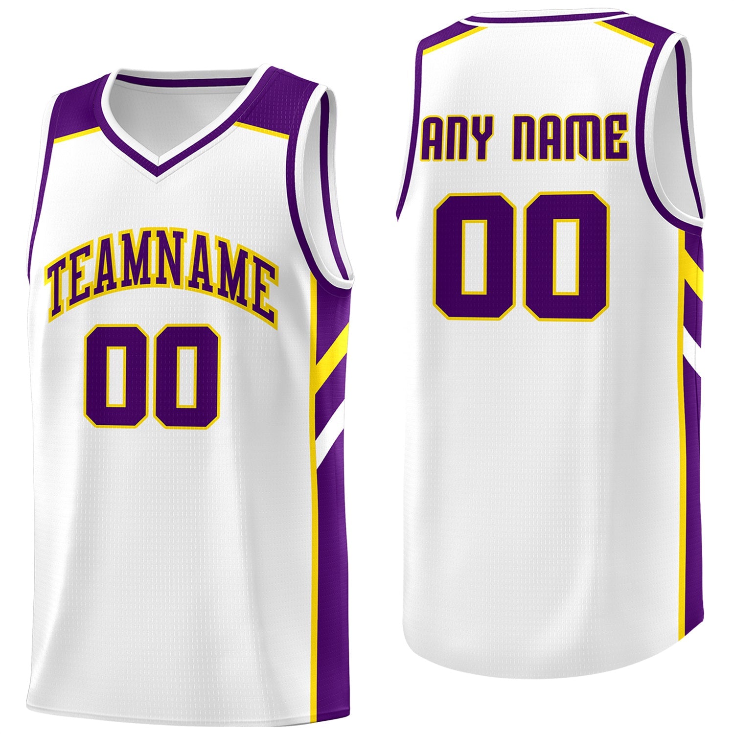 KXK Purple Basketball Jersey, Purple and White Basketball Jersey - KXKSHOP