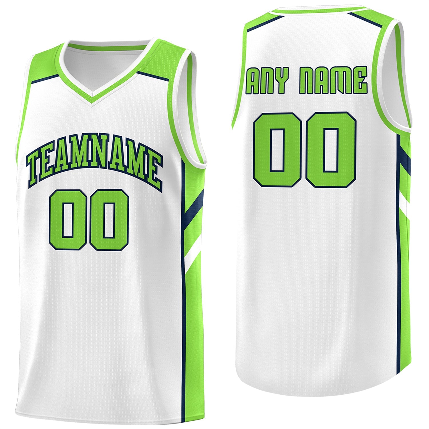 KXK Custom Aqua White Double Side Tops Men/Boy Basketball Jersey