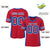 Custom Red Royal Insert Color Design Mesh Authentic Football Jersey