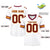 Custom White Red-Yellow Classic Style Mesh Authentic Football Jersey