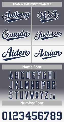 gradient baseball jersey font