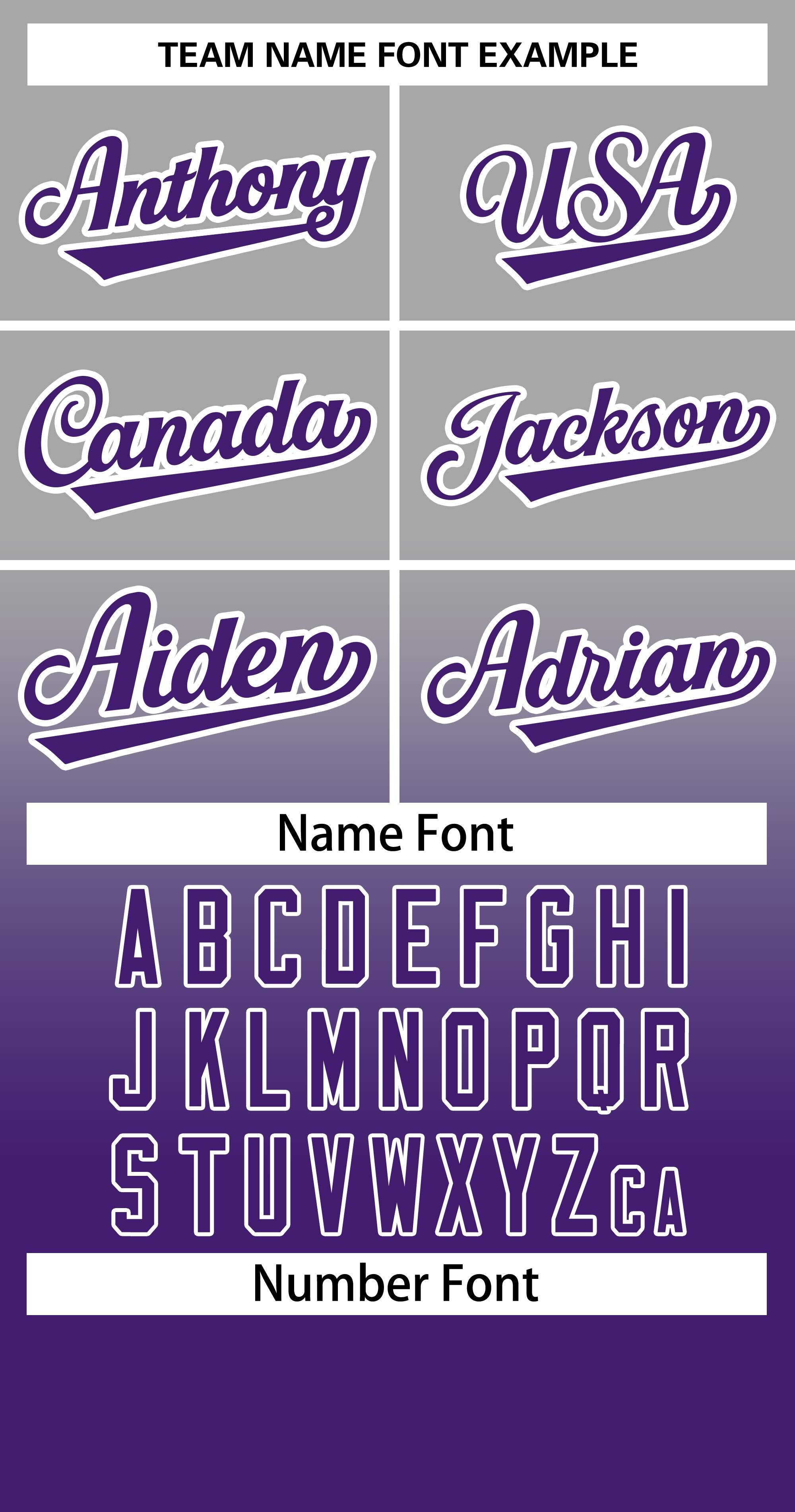 gradient jersey font for man