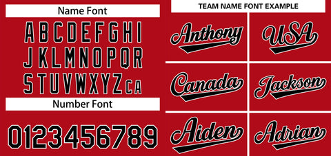 Custom Red Black-White Solider Classic Style Authentic Baseball Jersey