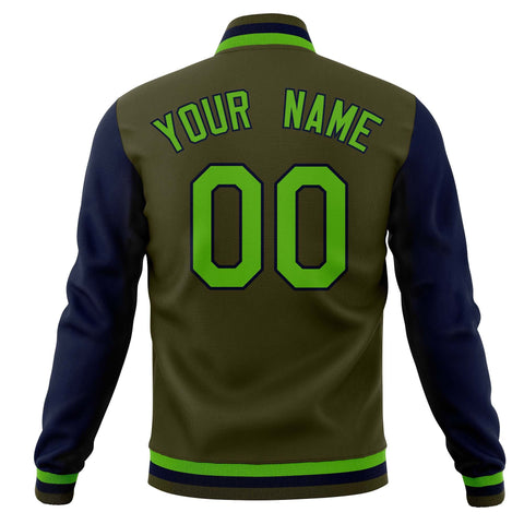 Custom Varsity Letterman Baseball Jackets Personalized Full-Snap Stitched Coats for Adults