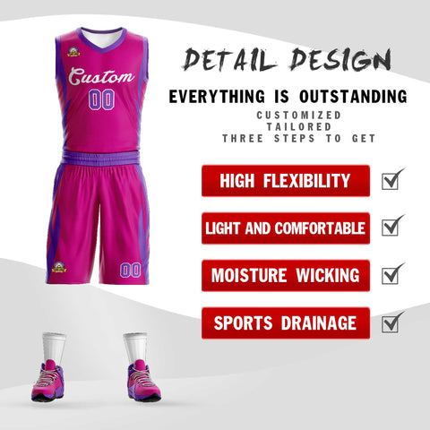 Custom Red Red Classic Sets Mesh Basketball Jersey