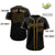 Custom Black Old Gold Classic Style Authentic Baseball Jersey