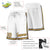 Custom White Old Gold-Black Sport Basketball Shorts