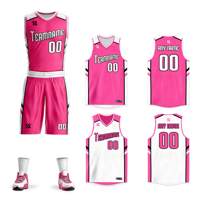 pink basketball jersey design