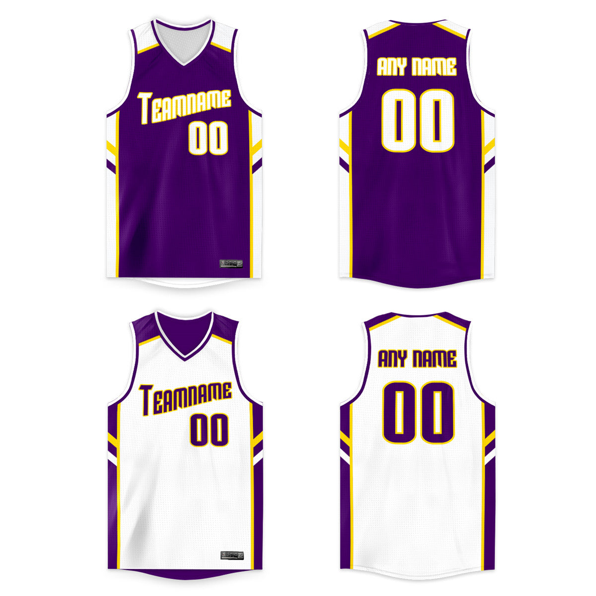 KXK White and Purple Jersey Basketball, White Purple Jersey - KXKSHOP