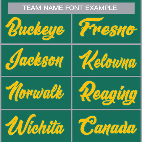 Oakland vintage baseball jerseys team name font style