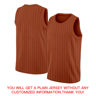 Custom Brown White Stripe Fashion Tops Fashion Sportwear Basketball Jersey