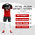 Custom Red Black Quick Dry Training Uniform Soccer Sets Jersey