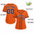 Custom Orange Navy White Classic Style Baseball Jersey for Women
