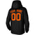 Custom Stitched Black Orange Classic Style Hoodie Training Uniform