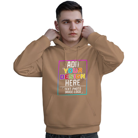 Custom Brown Personalized Rainbow Color Font Team Pullover Sweatshirt Hoodie