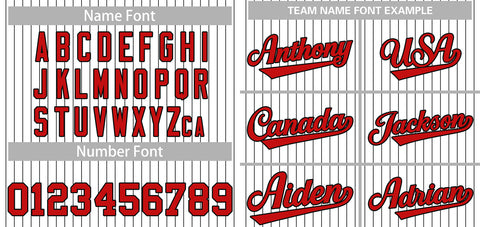 Custom White Red-Black Stripe Fashion Authentic Baseball Jersey