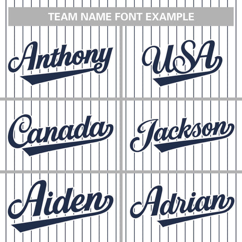 pinstripe baseball uniforms font
