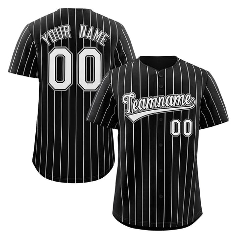 black pinstripe baseball jerseys