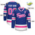 Custom Royal Pink-White Classic Style Hockey Jersey