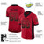 Custom Red Black-Old Gold Drift Fashion Mesh Authentic Football Jersey