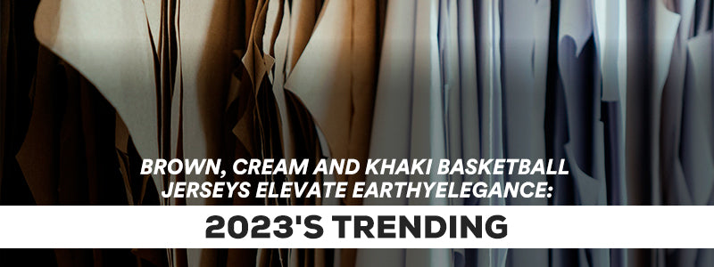 Brown  Cream And Khaki Basketball Jerseys