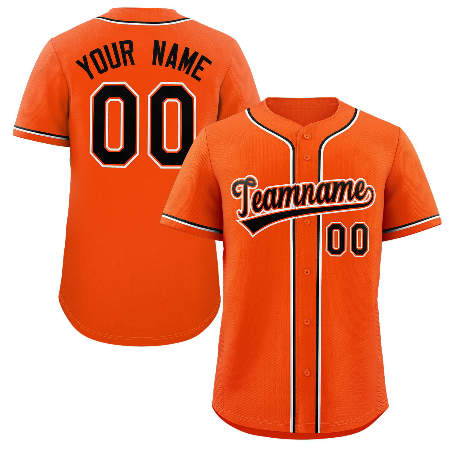 Orange Baseball Jersey