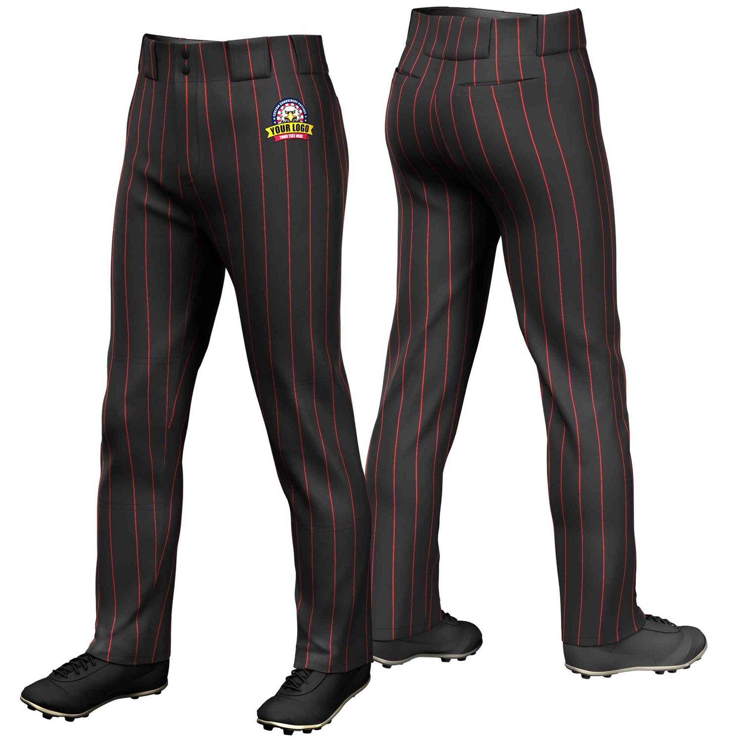 kxk custom black baseball pants
