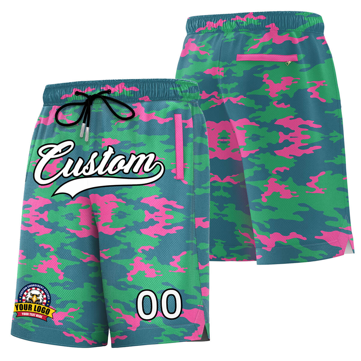 camo basketball shorts mens