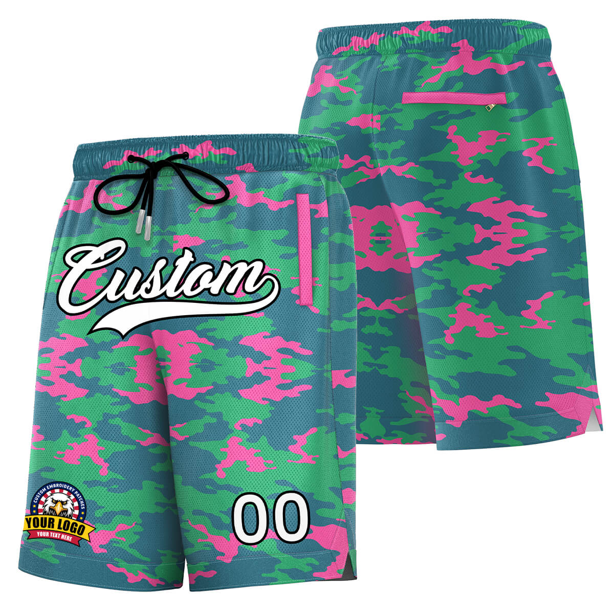 kxk custom camo basketball shorts