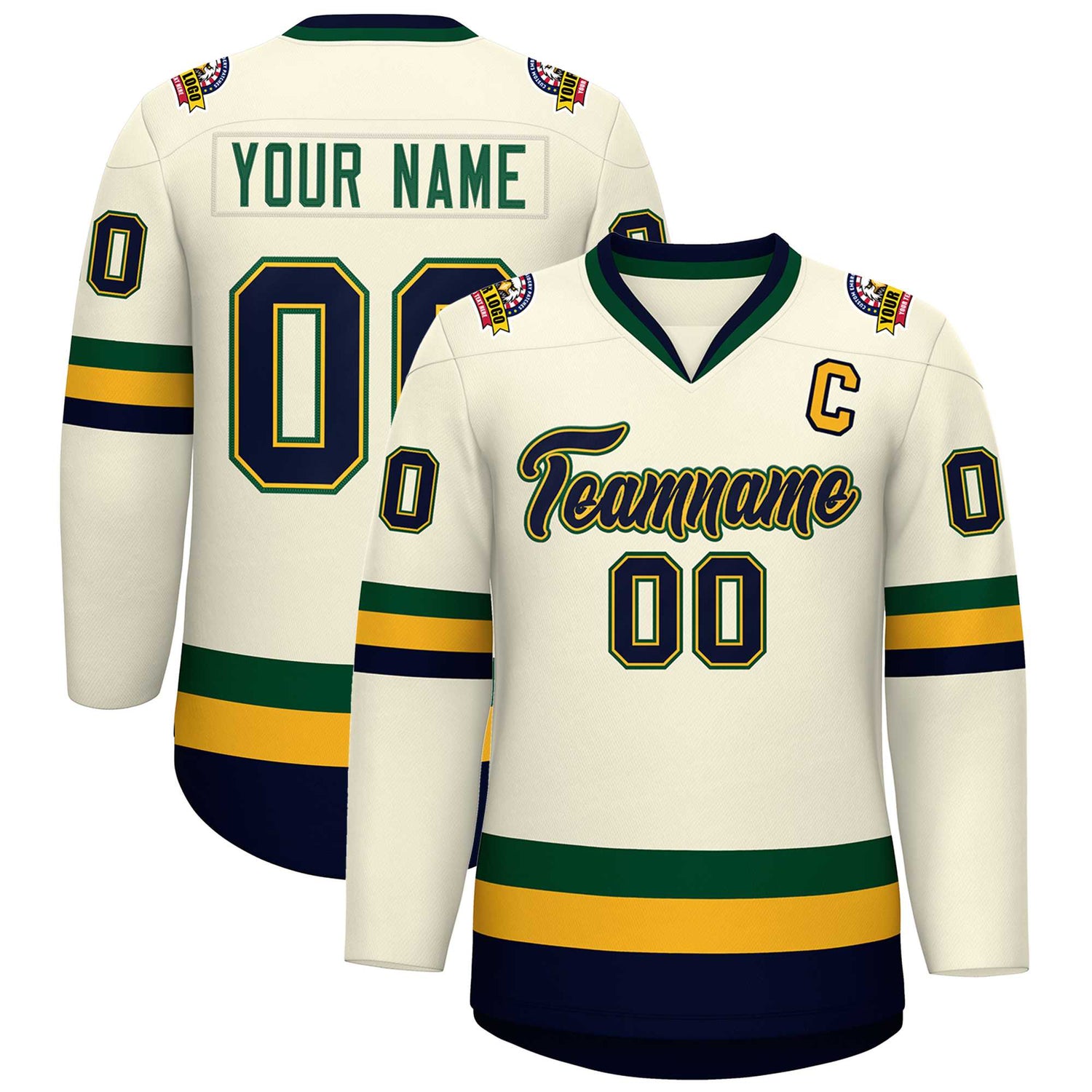 kxk custom khaki hockey jersey