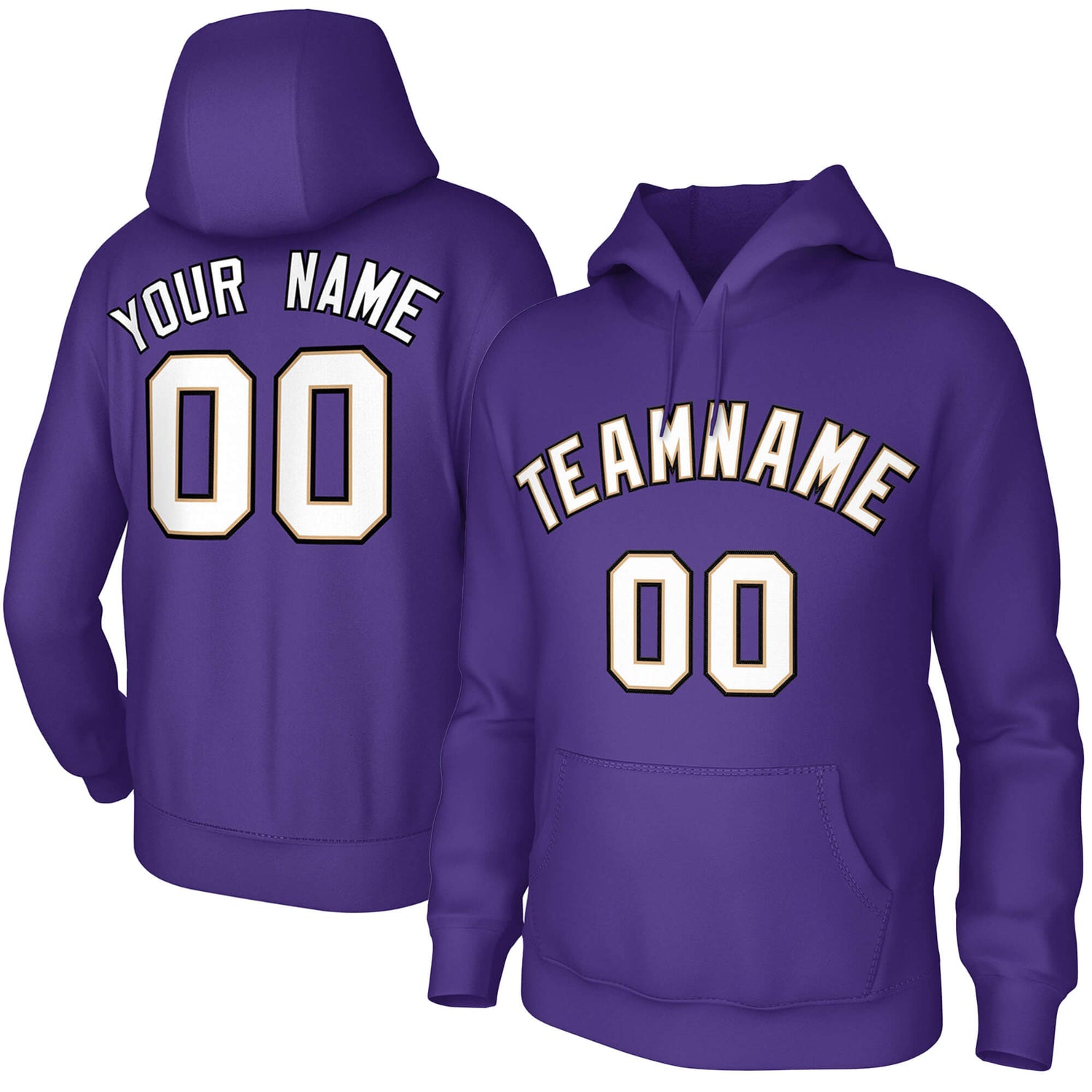 kxk custom purple hoodie spotswear