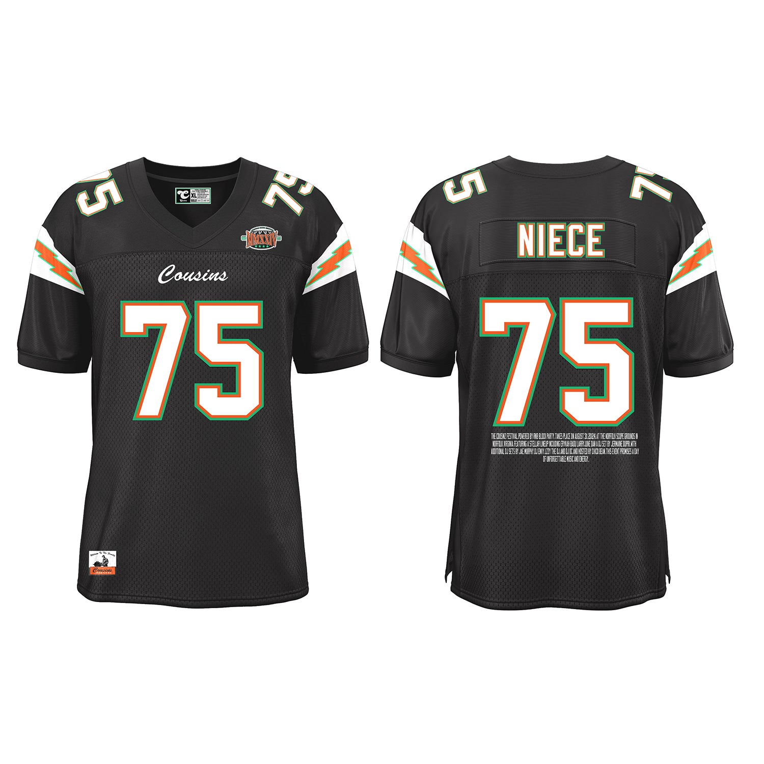 Custom #75 Football Jersey