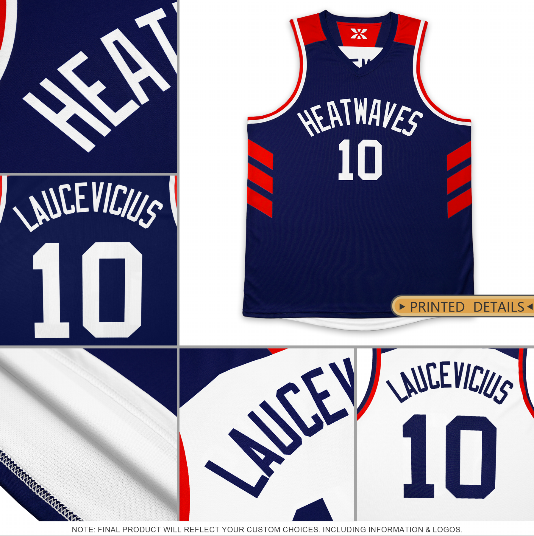 Custom Navy White Reversible Double Side Tops Basketball Jersey