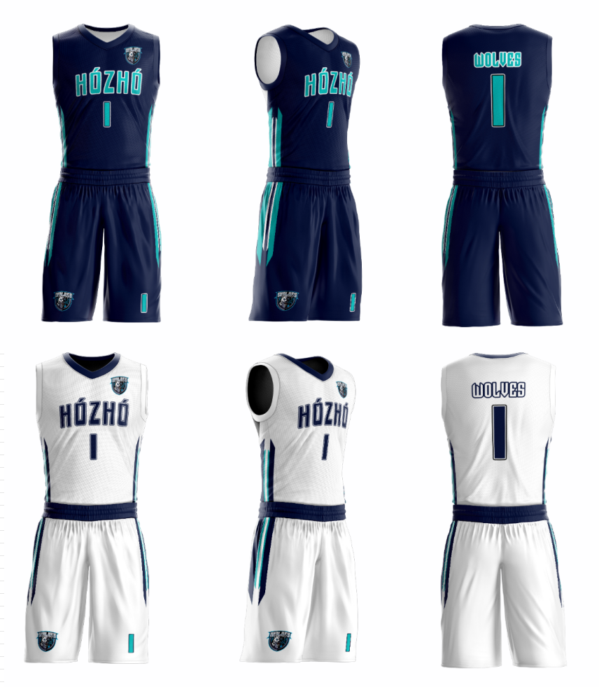 Custom Navy Teal White Double Side Sets Basketball Jersey