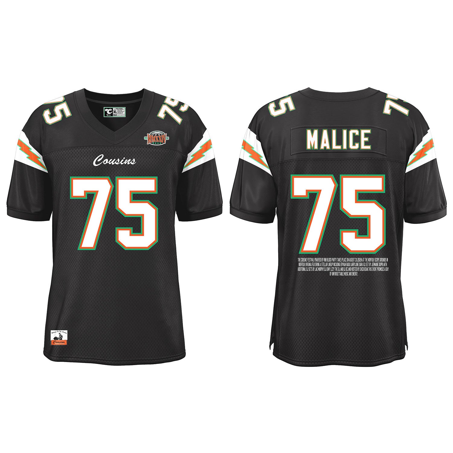 Custom #75 Football Jersey