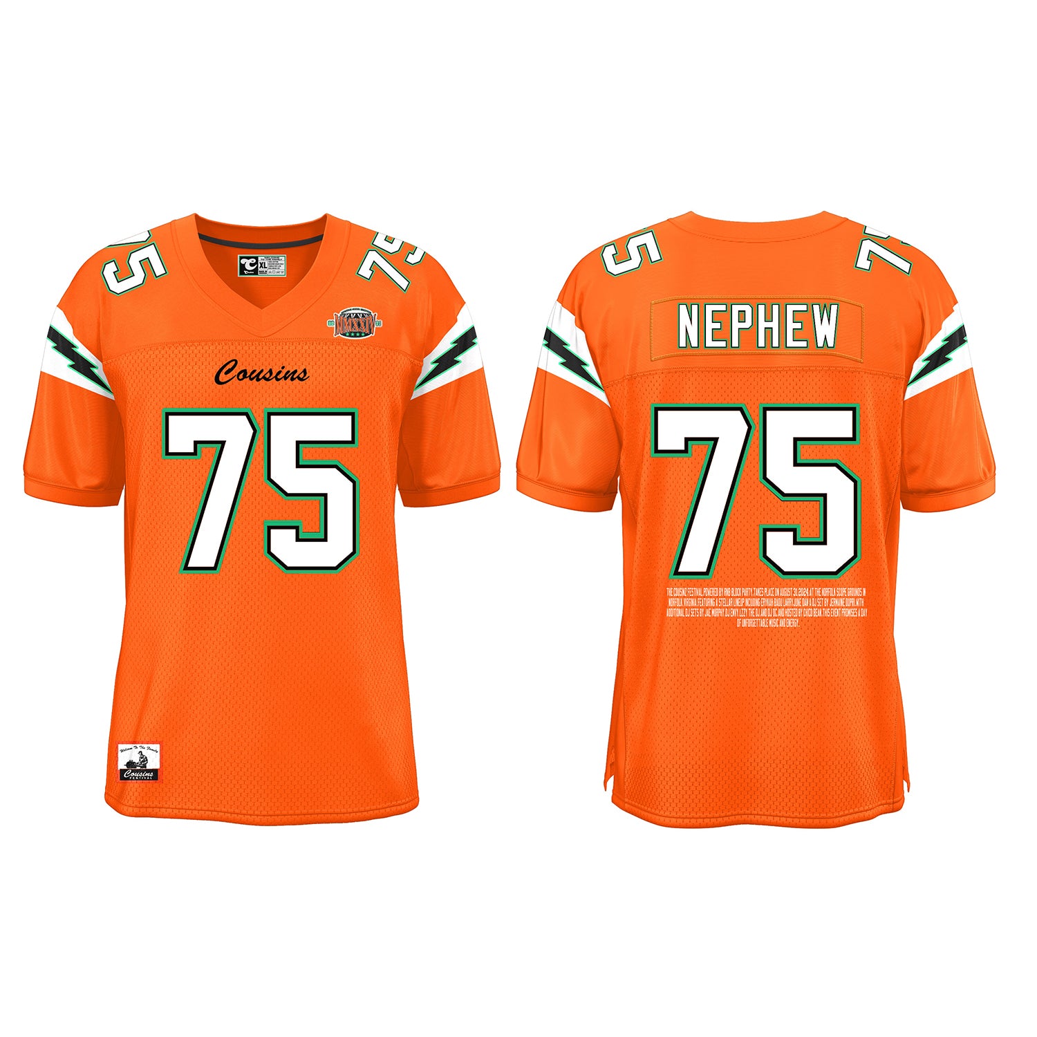 Custom #75 Football Jersey