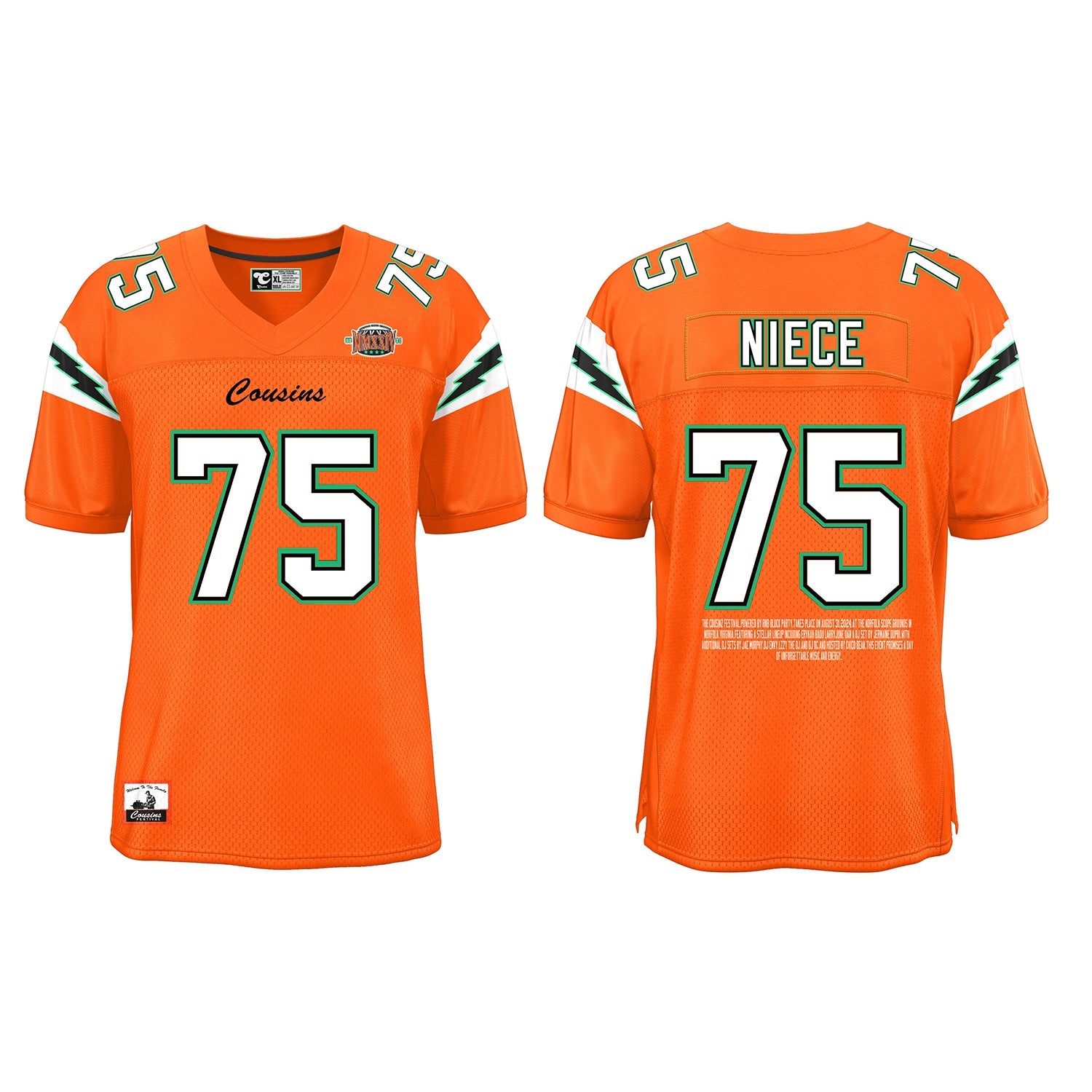 Custom #75 Football Jersey