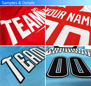 Custom Light Blue White Classic Tops Mesh Sport Basketball Jersey