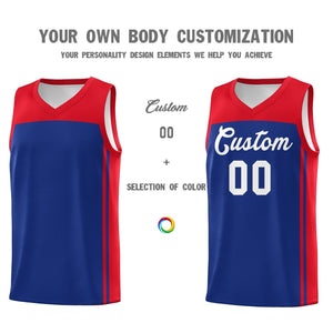 Custom Royal Red Classic Sets Sports Uniform Basketball Jersey