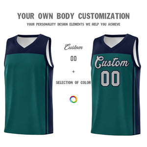 Custom Midnight Green Navy Classic Sets Sports Uniform Basketball Jersey