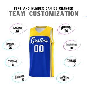 Custom Royal Gold Classic Sets Sports Uniform Basketball Jersey