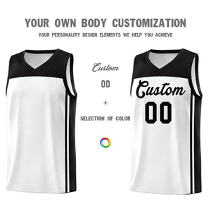 Custom White Black Classic Sets Sports Uniform Basketball Jersey