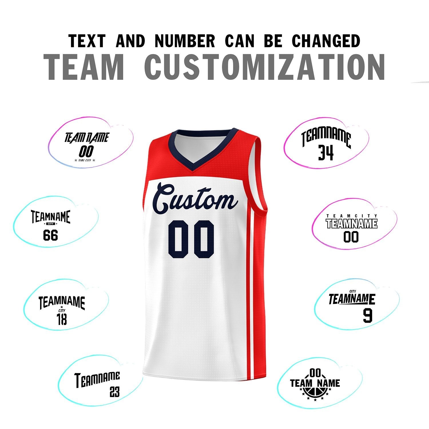 Custom White Navy Classic Sets Sports Uniform Basketball Jersey