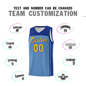 Custom Light Blue Royal Classic Sets Sports Uniform Basketball Jersey