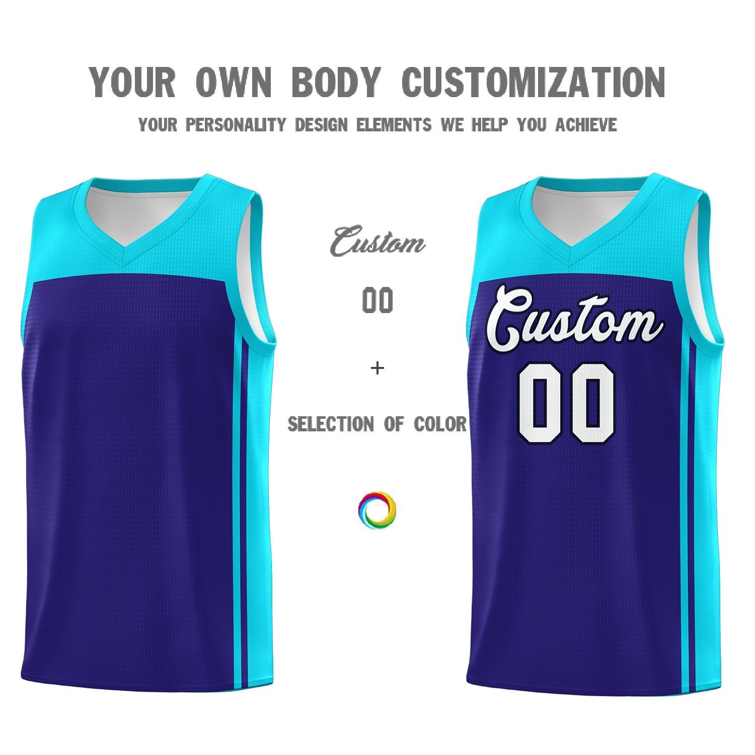 Custom Purple Sky Blue Classic Sets Sports Uniform Basketball Jersey